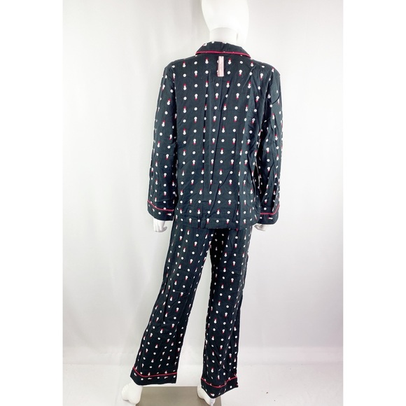 Victoria's Secret Black Flannel Snowman Pajamas - Picture 8 of 10
